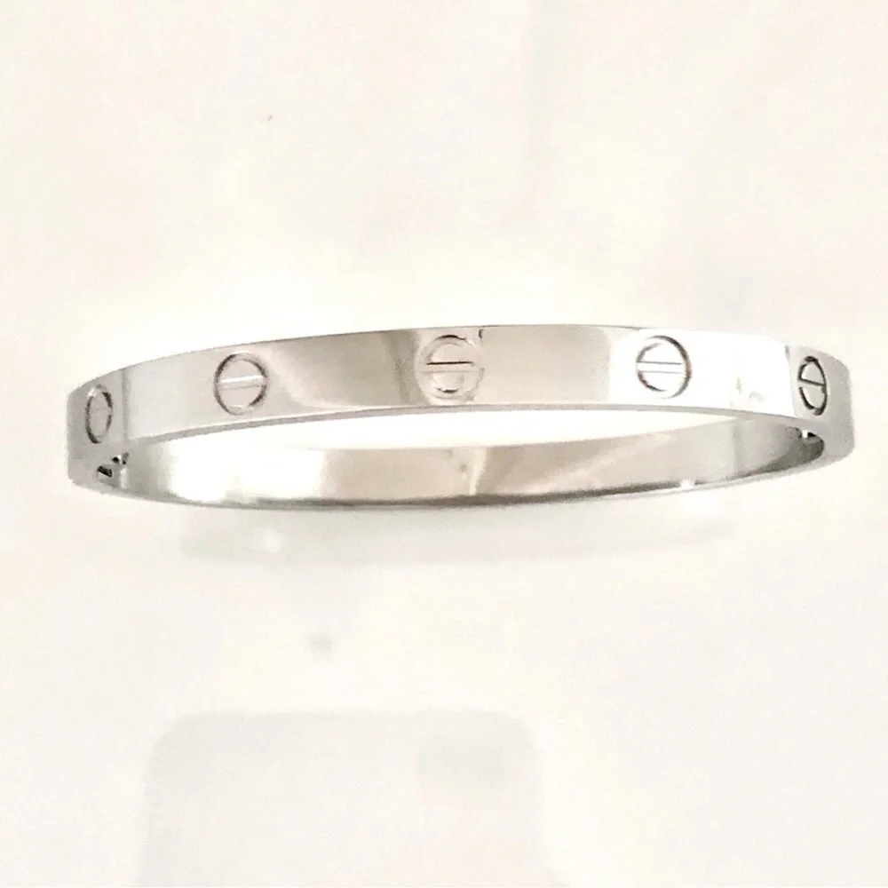 Generic Clip On Screw Bangle Bracelet in Silver